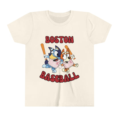 Youth Bluey Design Boston Red Sox - Inspired T-Shirt