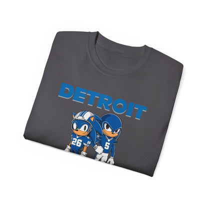 Sonic and Knuckles Jahmyr Gibbs and David Montgomery Detroit Lions Unisex Tee Shirt