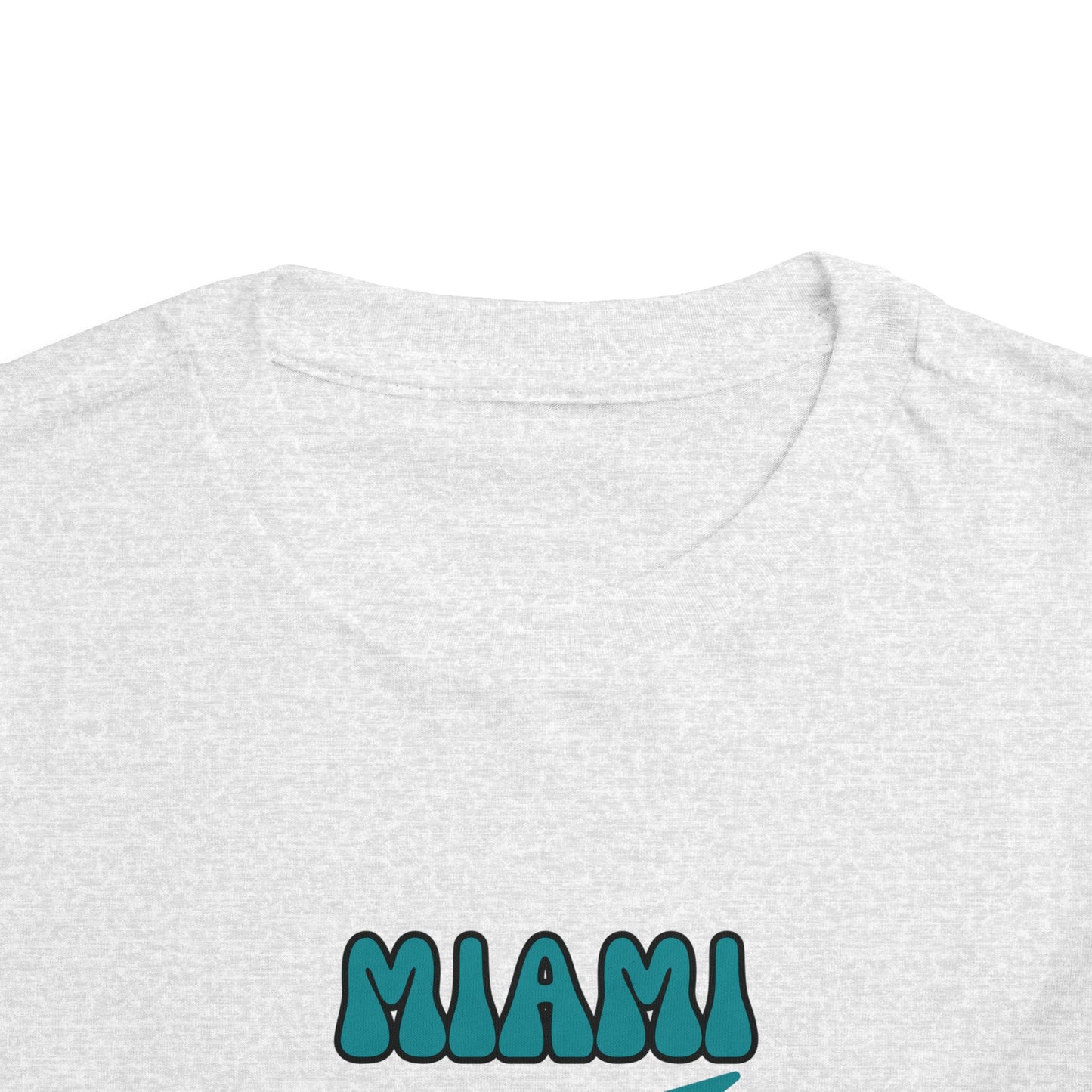 Toddler Bluey Design Miami Dolphins Football -Inspired T-Shirt