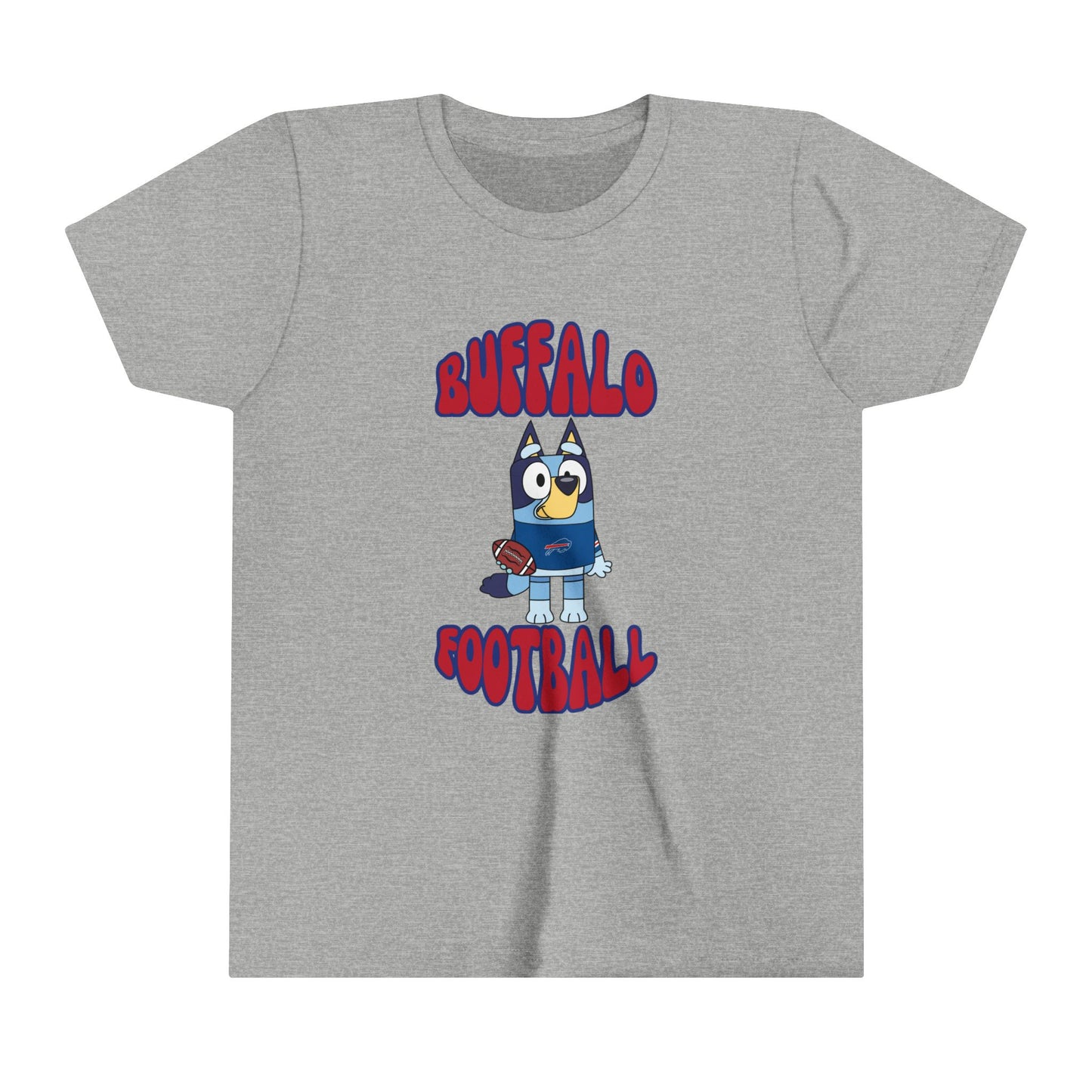 Youth Bluey Design Buffalo Bills Football -Inspired T-Shirt