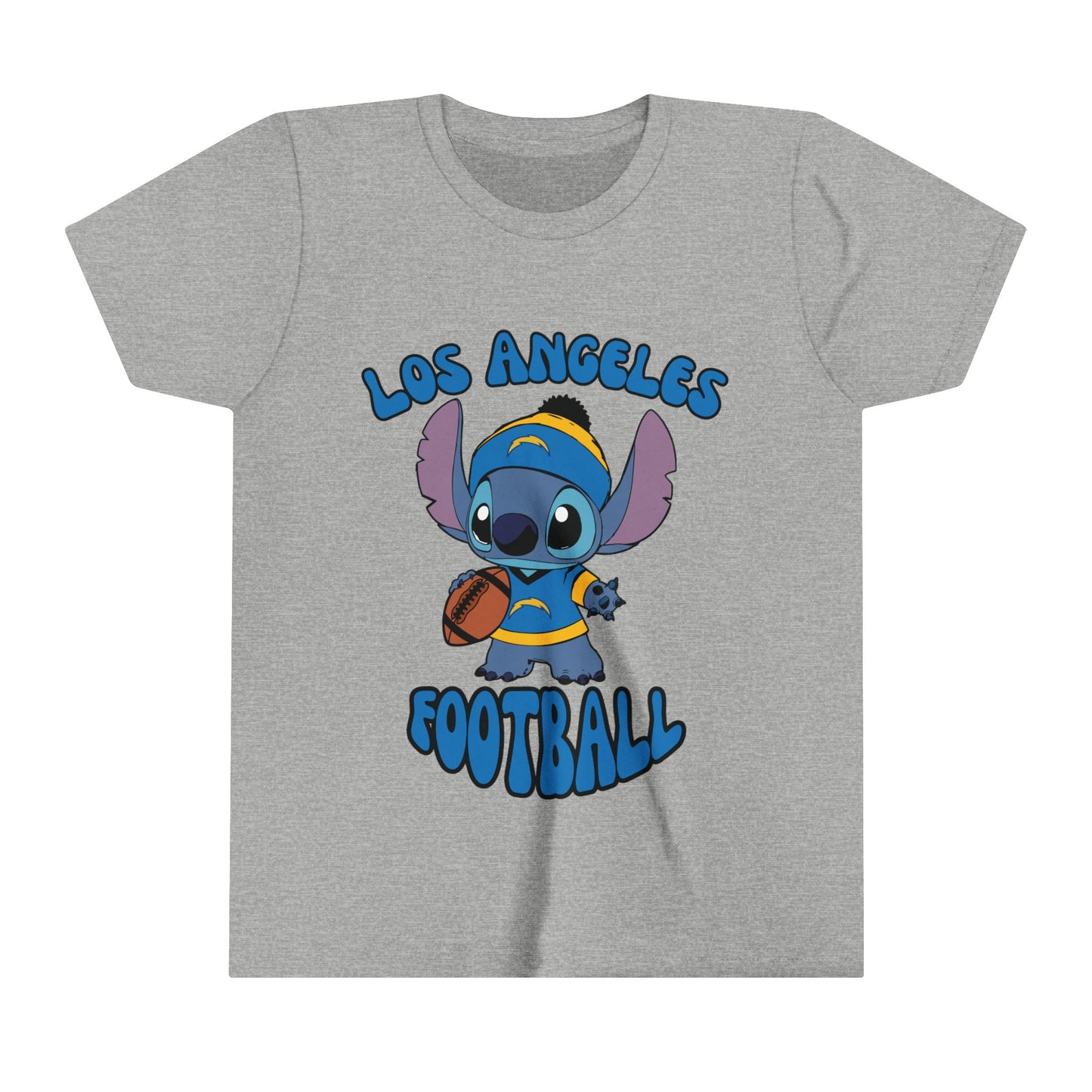 Youth Stitch Design Charger Football - Inspired T-Shirt