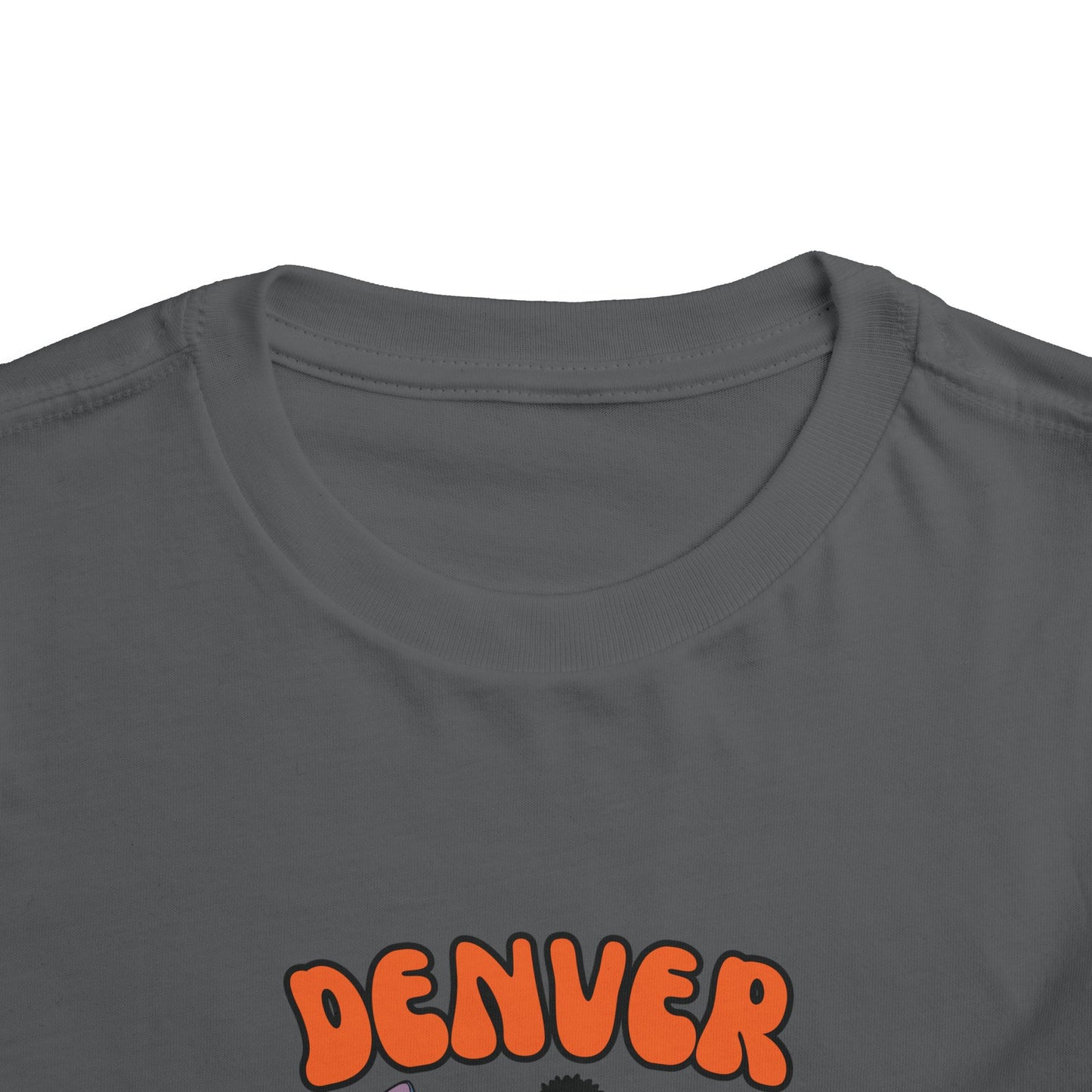 Toddler Stitch Design Broncos Football - Inspired T-Shirt