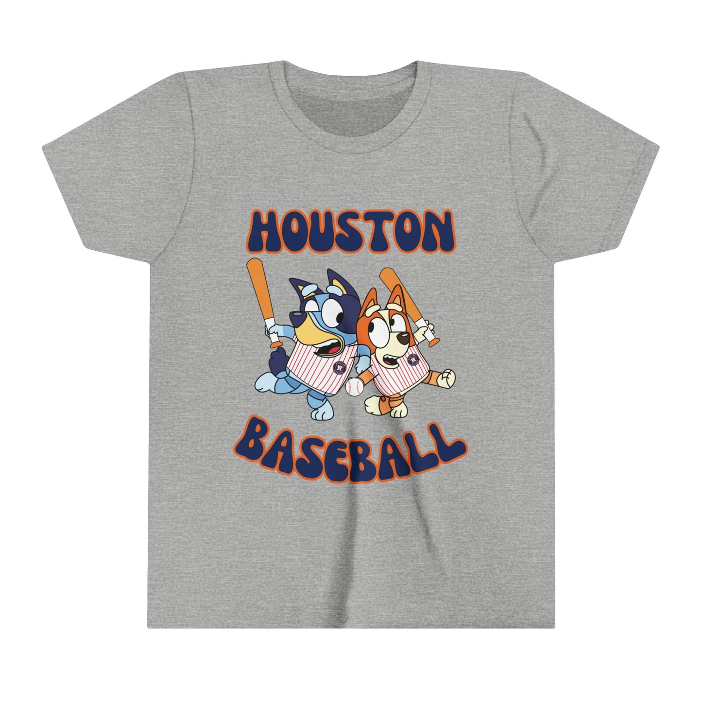 Youth Bluey Design Houston Baseball - Inspired T-Shirt