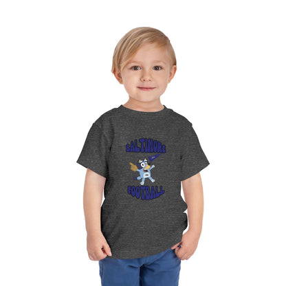 Toddler Bluey Design Baltimore Ravens Football  -Inspired T-Shirt