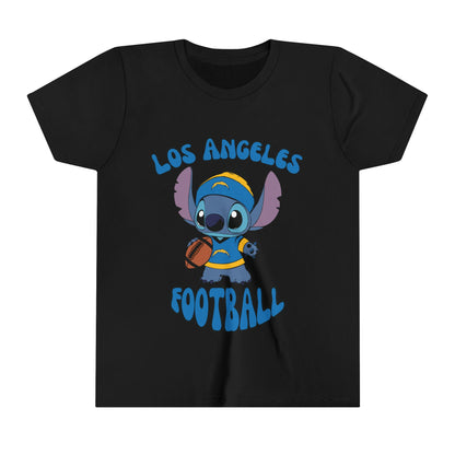 Youth Stitch Design Charger Football - Inspired T-Shirt