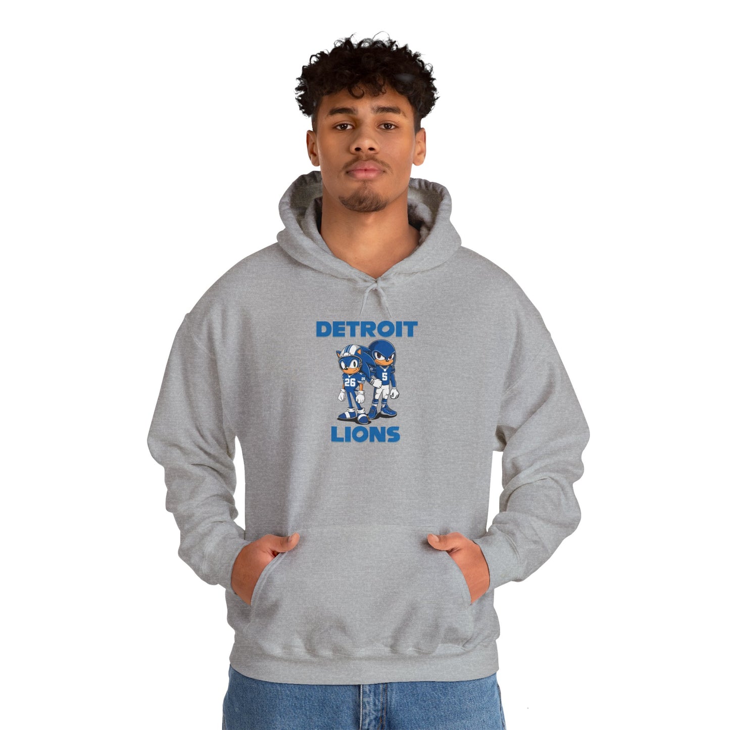 Sonic and Knuckles Jahmyr Gibbs and David Montgomery Detroit Lions Unisex Hoodie