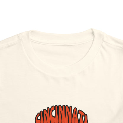 Toddler Bluey & Bingo Design Cincinnati Bengals Football - Inspired T-Shirt