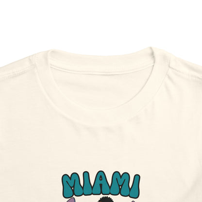 Toddler Stitch Design Dolphins Football - Inspired T-Shirt