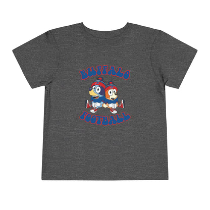 Toddler Bluey & Bingo Design Bills Football - Inspired T-Shirt