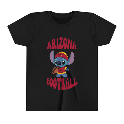 Youth Stitch Design Cardinals Football - Inspired T-Shirt