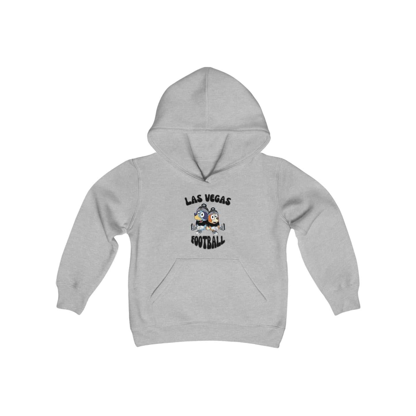 Youth Bluey & Bingo Design Raiders Football - Inspired Heavy Blend Hooded Sweatshirt