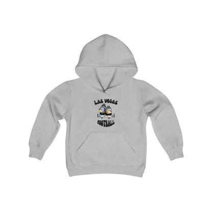 Youth Bluey & Bingo Design Raiders Football - Inspired Heavy Blend Hooded Sweatshirt