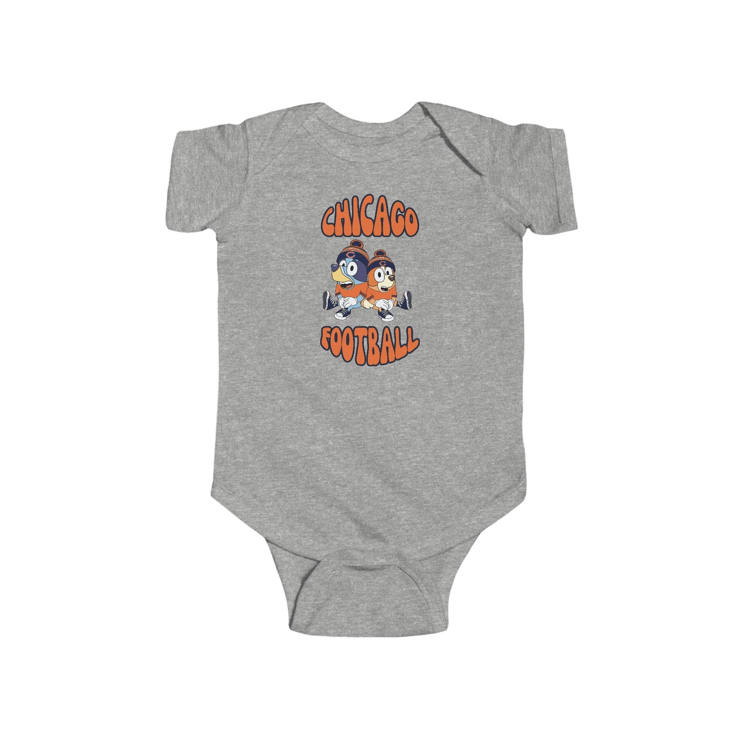 Infant Bluey & Bingo Design Bears Football - Inspired Onesie