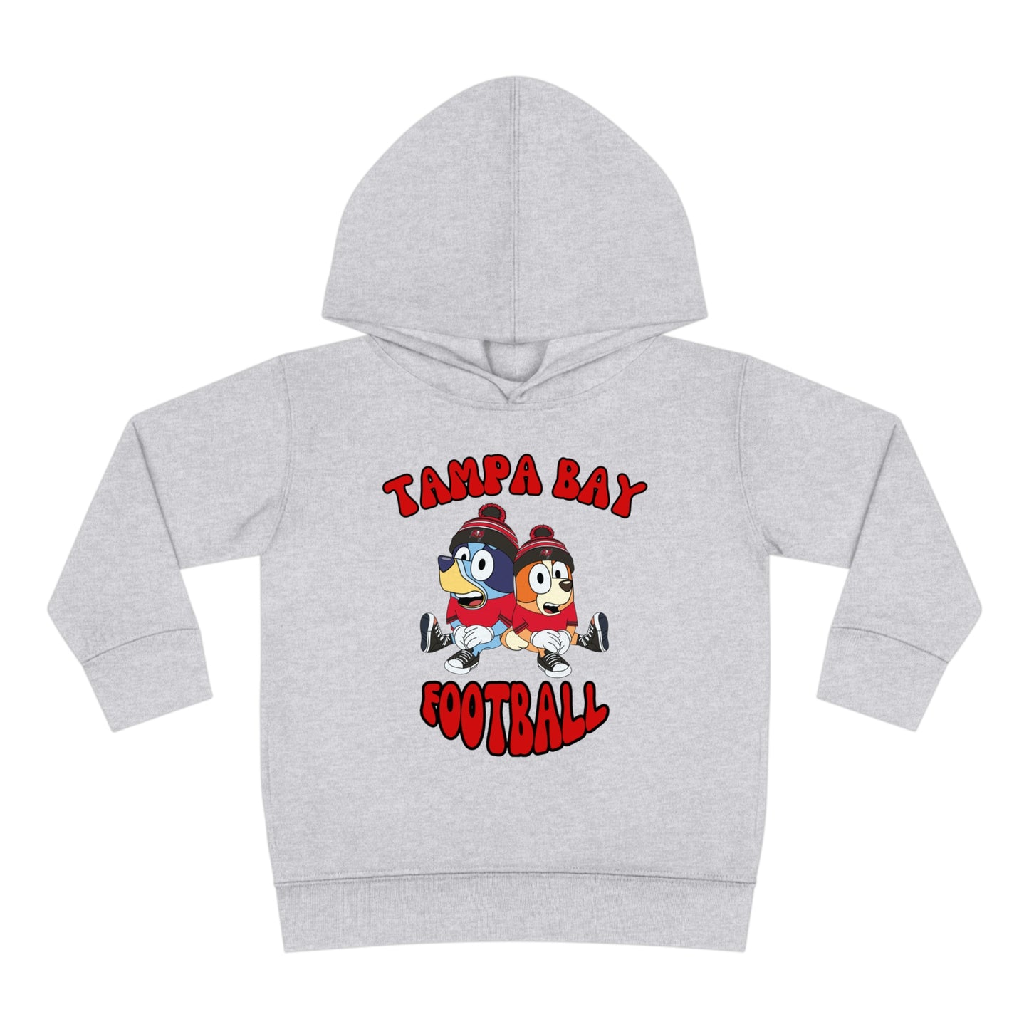 Toddler Bluey & Bingo Design Buccaneers Football - Inspired Pullover Fleece Hoodie