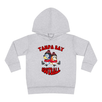 Toddler Bluey & Bingo Design Buccaneers Football - Inspired Pullover Fleece Hoodie