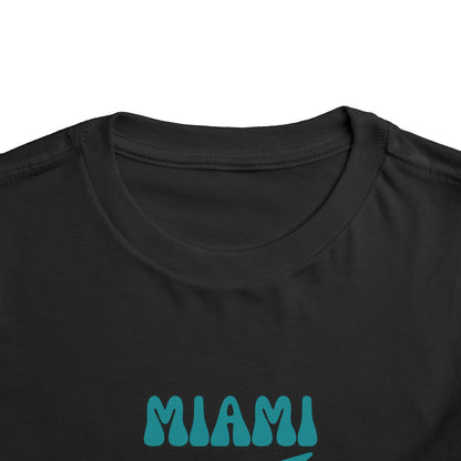 Toddler Bluey Design Miami Dolphins Football -Inspired T-Shirt