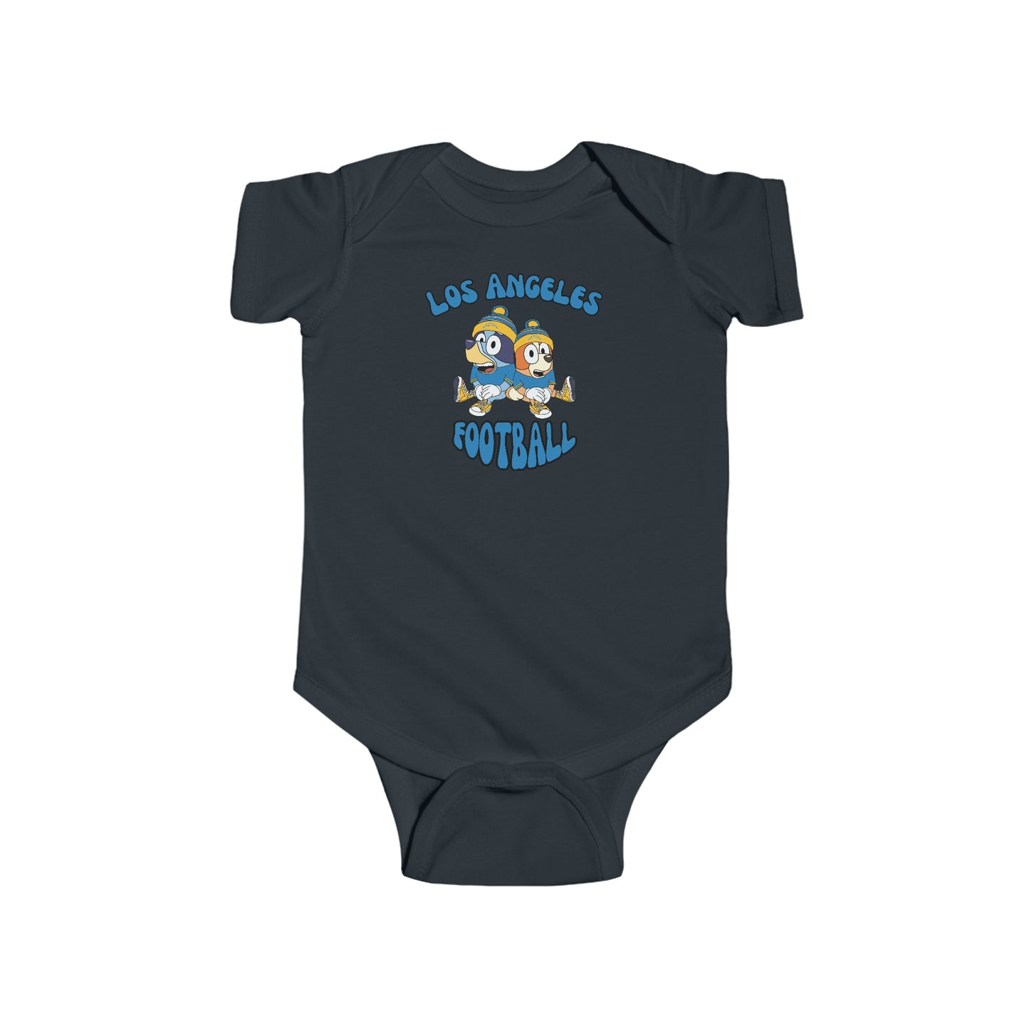 Infant Bluey & Bingo Design Chargers Football - Inspired Onesie