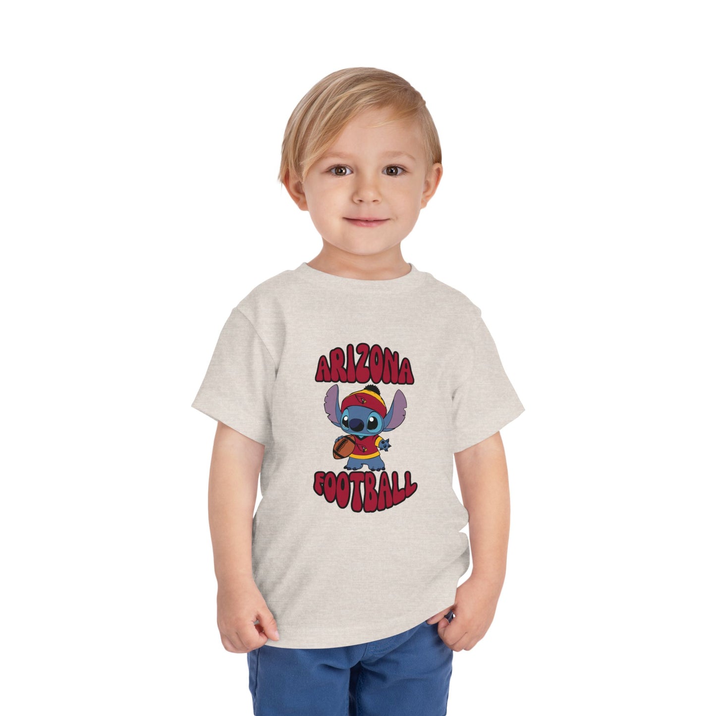 Toddler Stitch Design Cardinals Football - Inspired T-Shirt