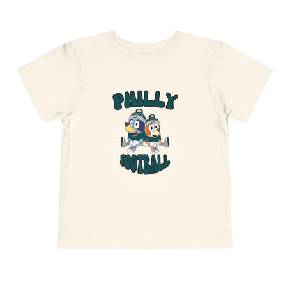 Toddler Bluey & Bingo Design Philadelphia Eagles Football - Inspired T-Shirt