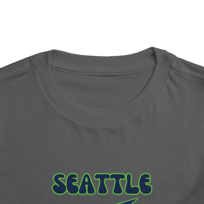 Toddler Bluey Design Seattle Seahawks Football -Inspired T-Shirt