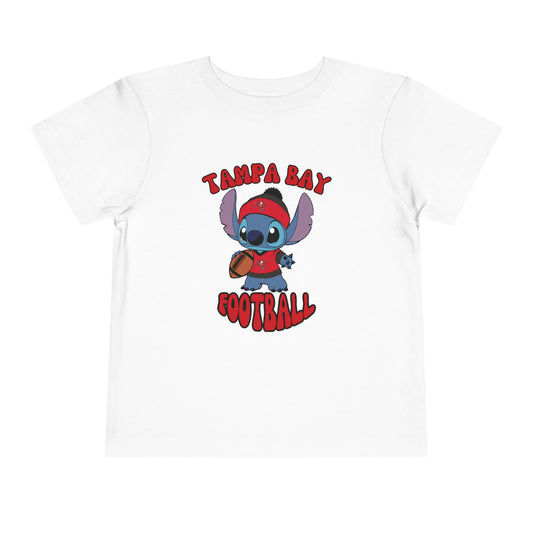 Toddler Stitch Design Buccaneers Football - Inspired T-Shirt