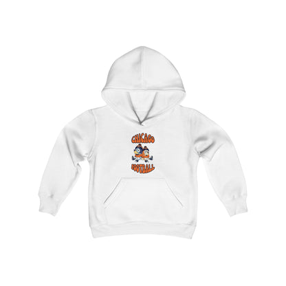 Youth Bluey & Bingo Design Bears Football - Inspired Heavy Blend Hooded Sweatshirt