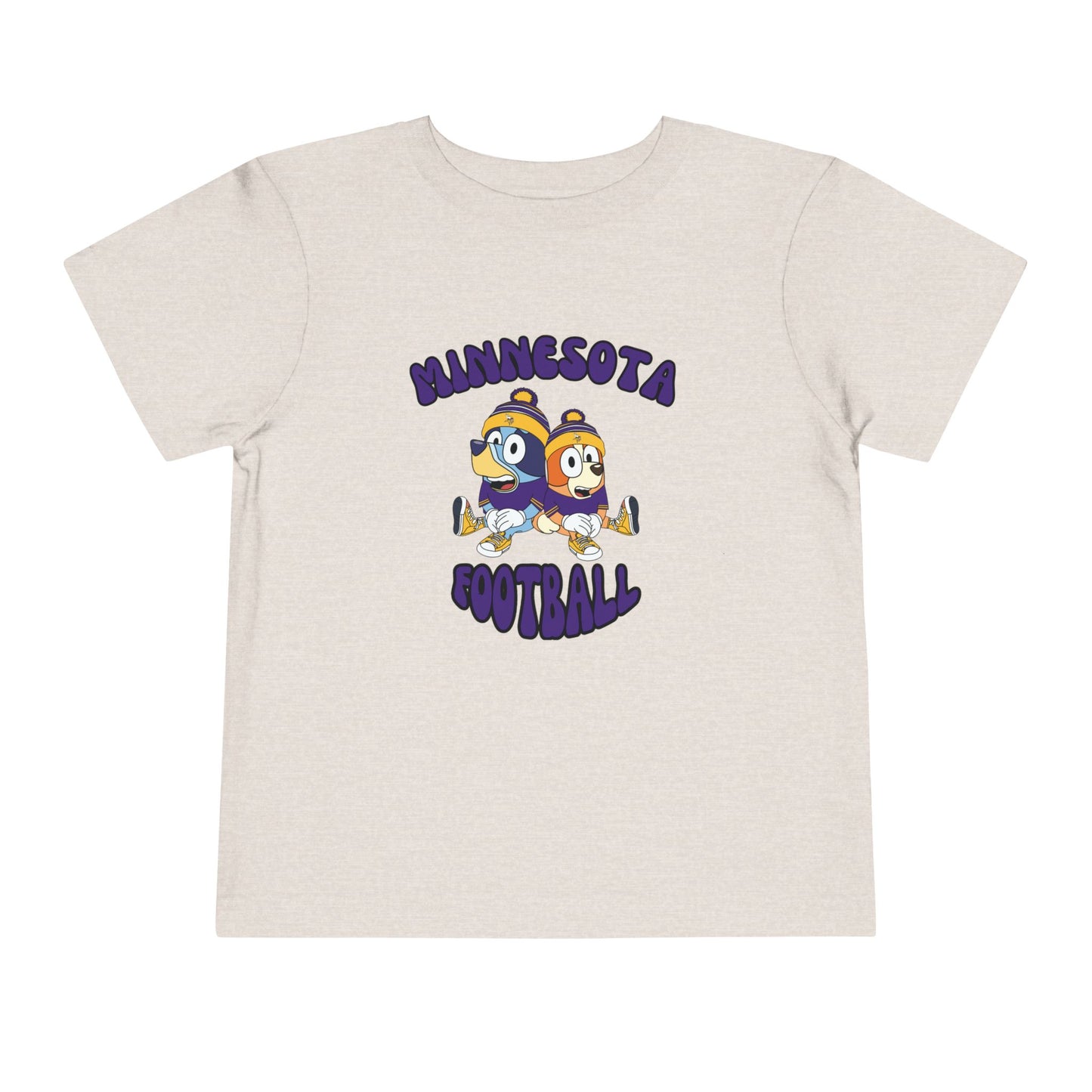 Toddler Bluey & Bingo Design Vikings Football - Inspired T-Shirt