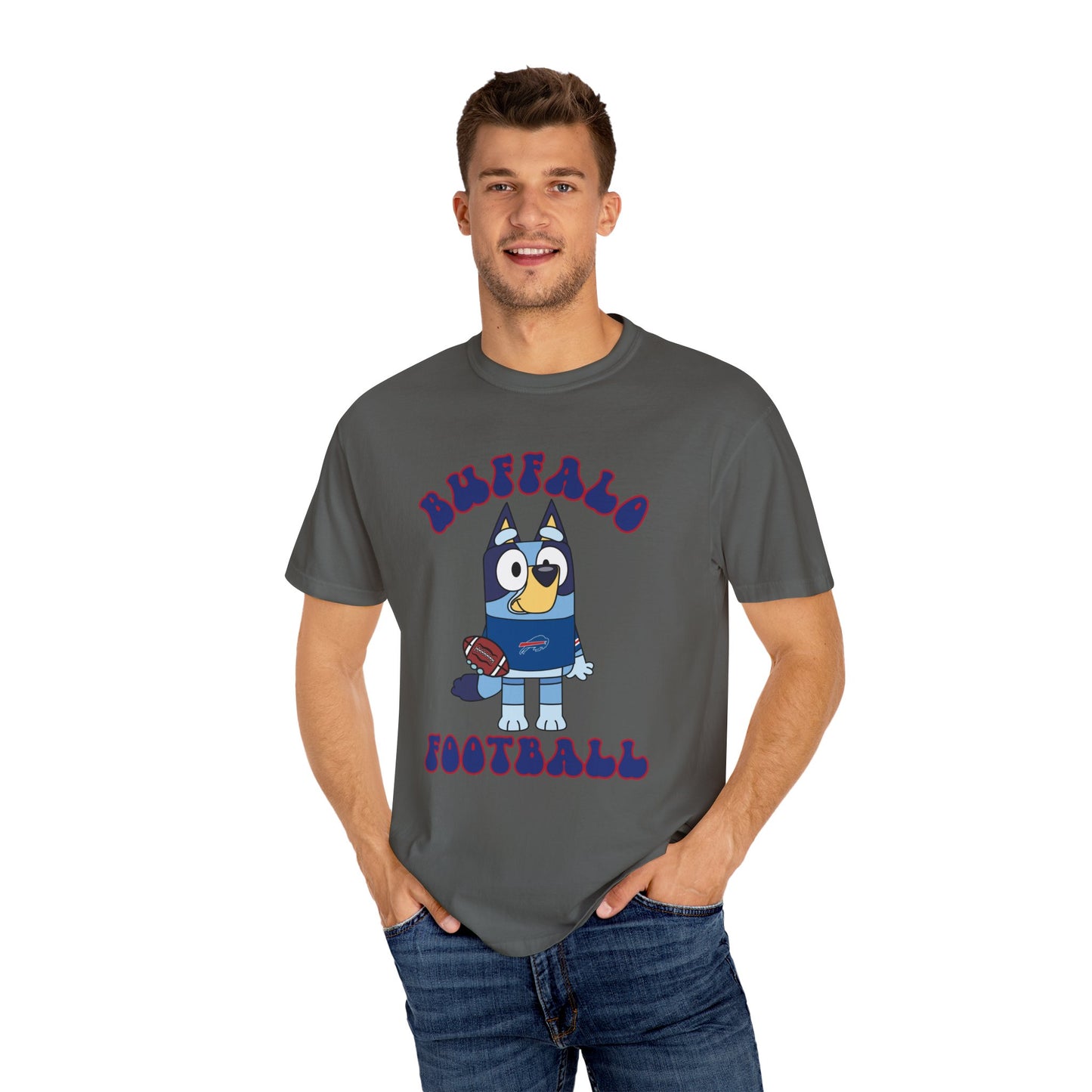 Unisex Bluey Design Bills Football-Inspired T-Shirt