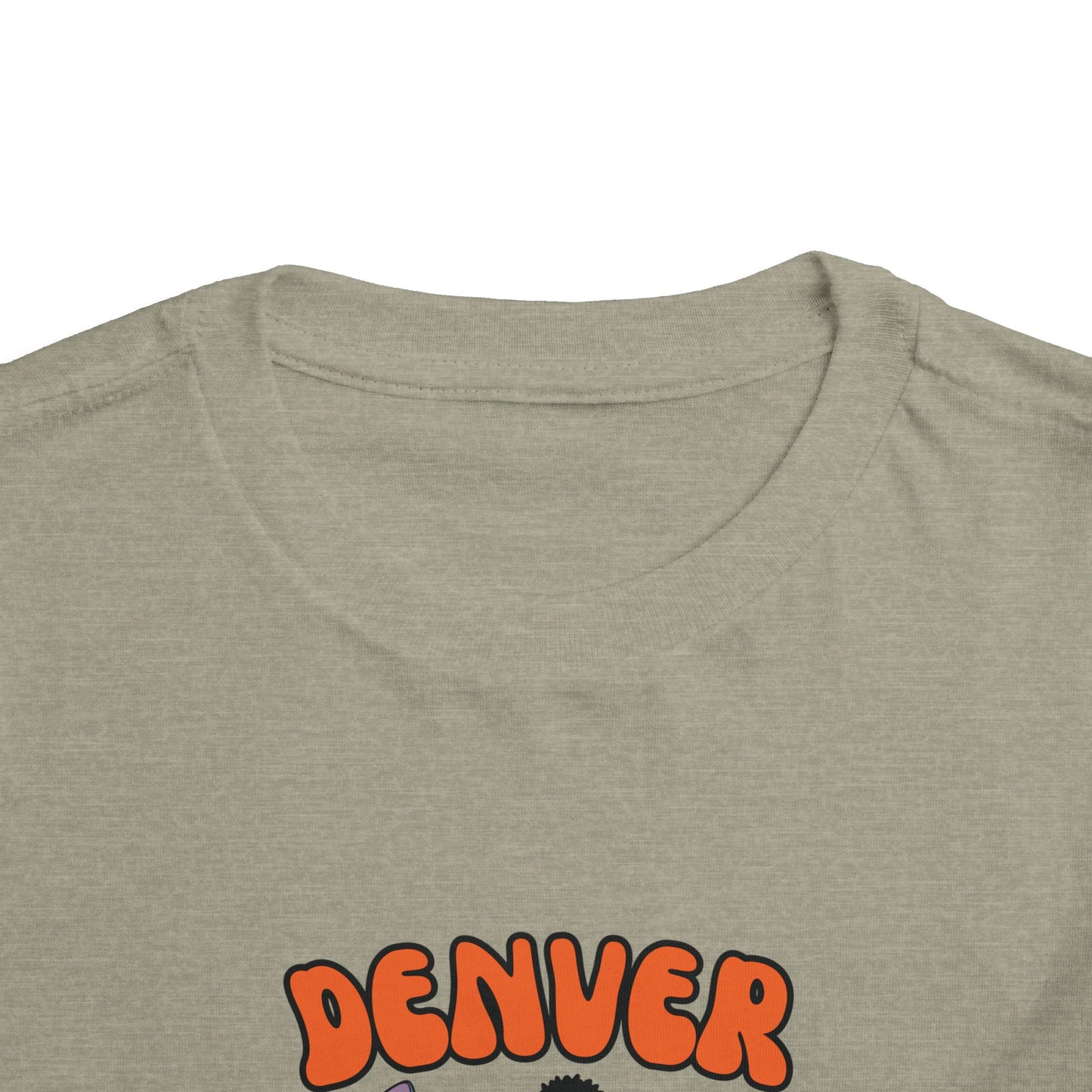 Toddler Stitch Design Broncos Football - Inspired T-Shirt