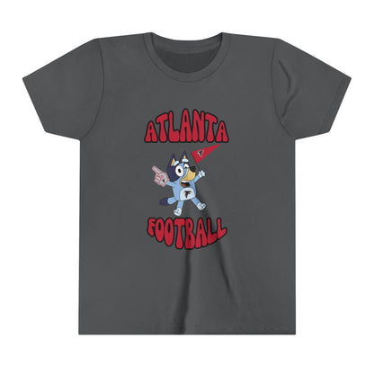 Youth Bluey Design Atlanta Falcons Football -Inspired T-Shirt