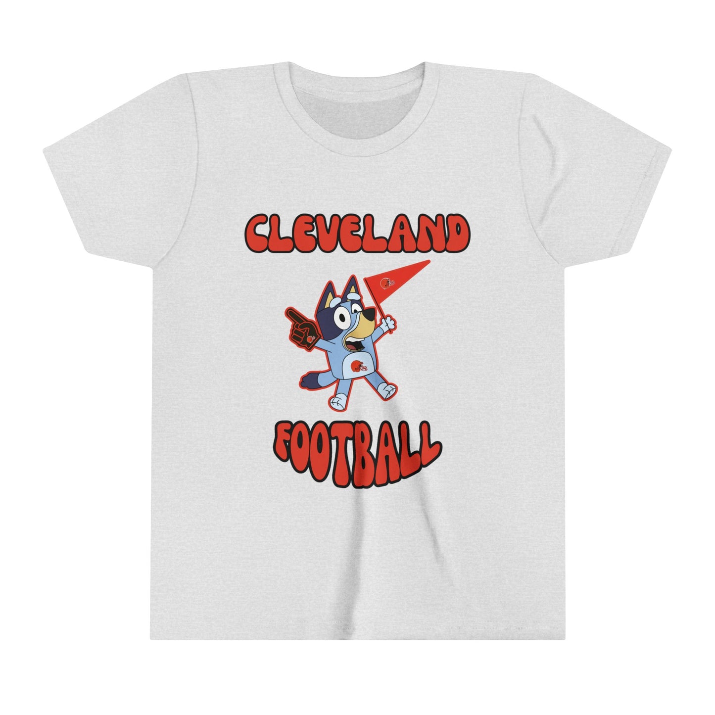 Youth Bluey Design Cleveland Browns Football -Inspired T-Shirt