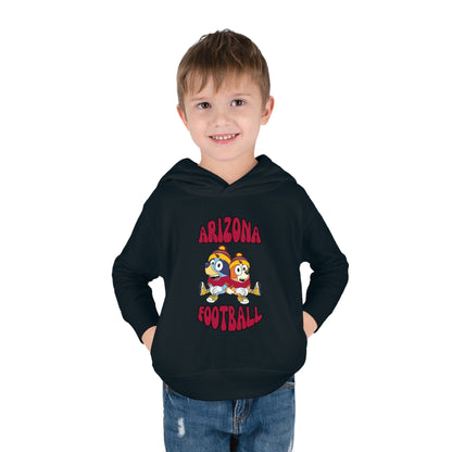 Toddler Bluey & Bingo Design Cardinals Football - Inspired Pullover Fleece Hoodie