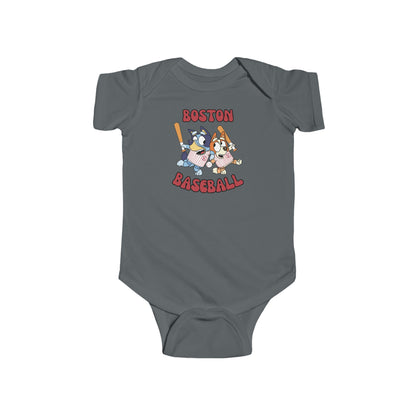 Infant Bluey Design Boston Red Sox - Inspired Bodysuit