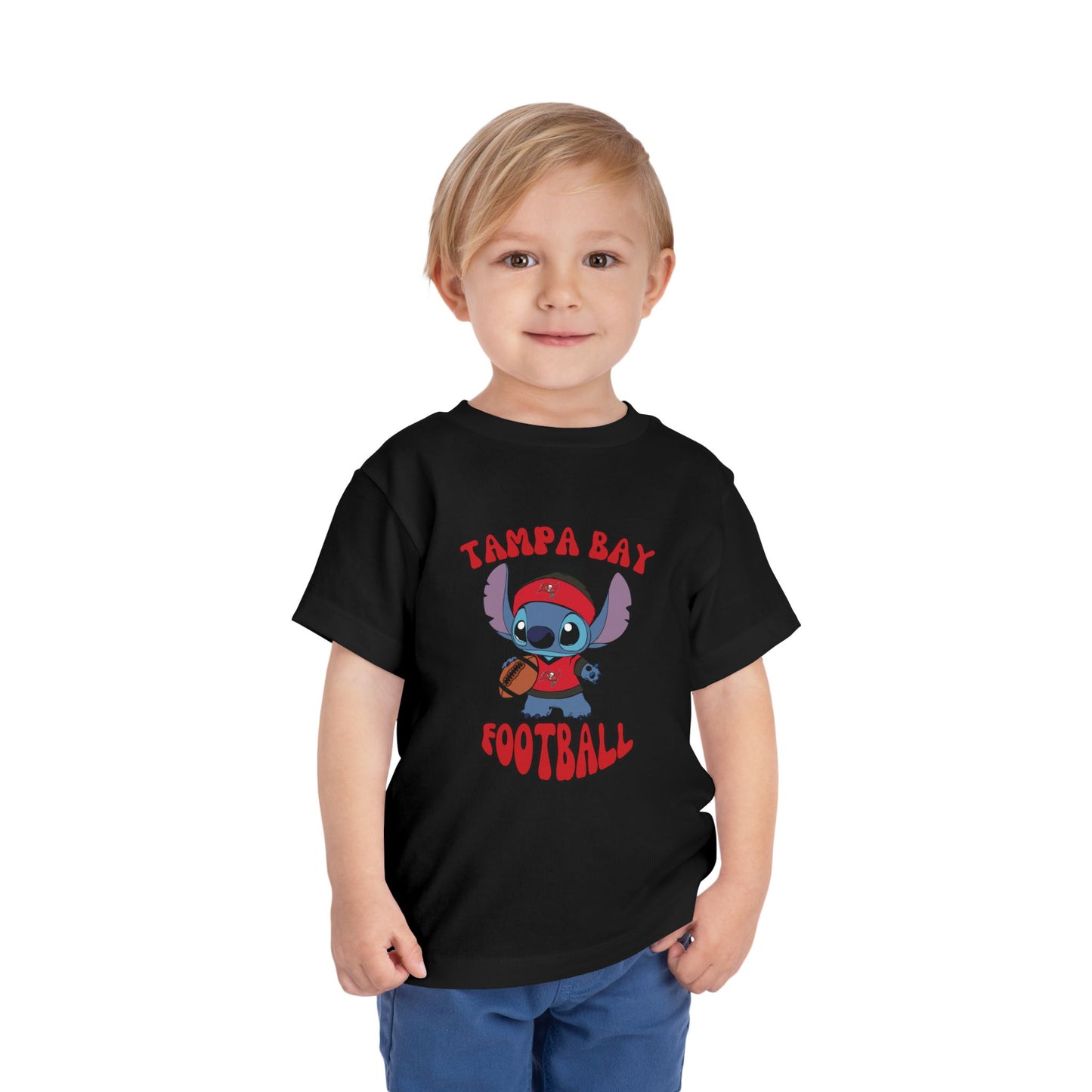 Toddler Stitch Design Buccaneers Football - Inspired T-Shirt