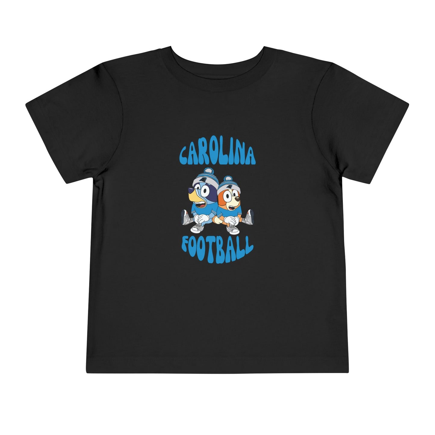 Toddler Tee - Bluey & Bingo Carolina Panthers Football T-Shirt