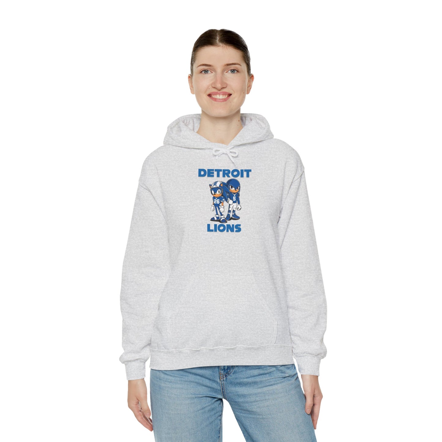 Sonic and Knuckles Jahmyr Gibbs and David Montgomery Detroit Lions Unisex Hoodie