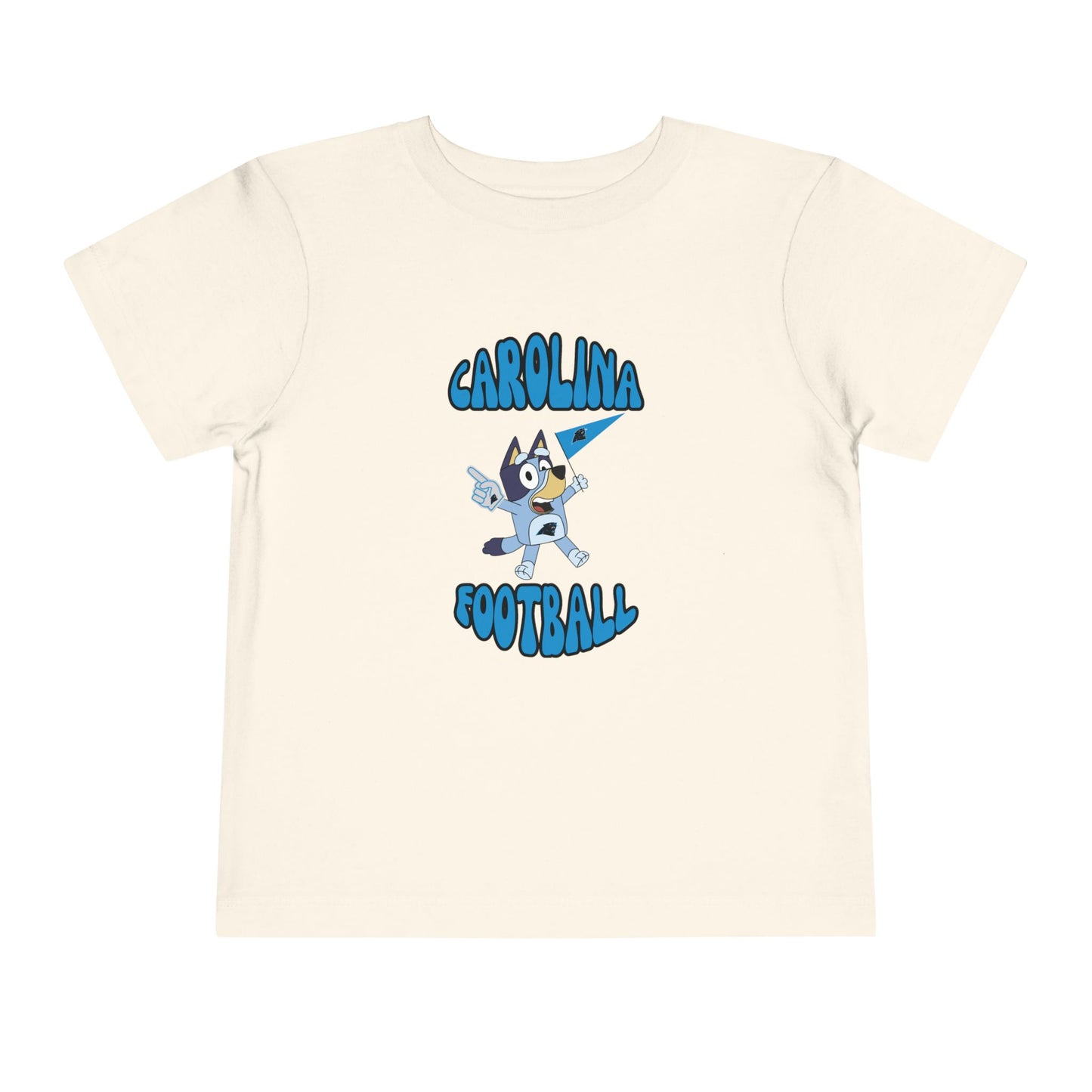 Toddler Bluey Design Carolina Panthers Football  -Inspired T-Shirt