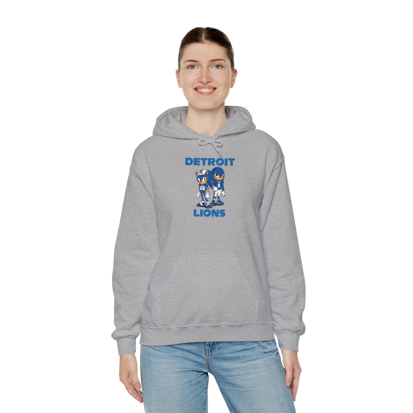 Sonic and Knuckles Jahmyr Gibbs and David Montgomery Detroit Lions Unisex Hoodie