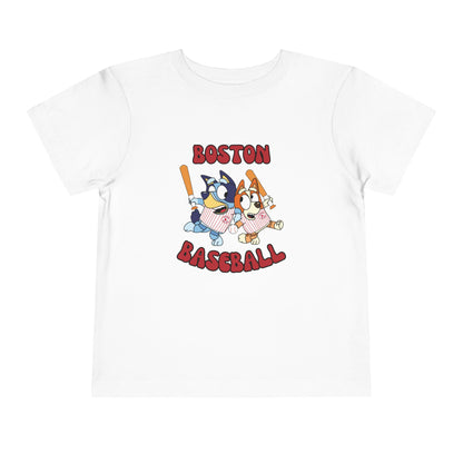 Toddler Bluey Design Boston Red Sox - Inspired T-Shirt