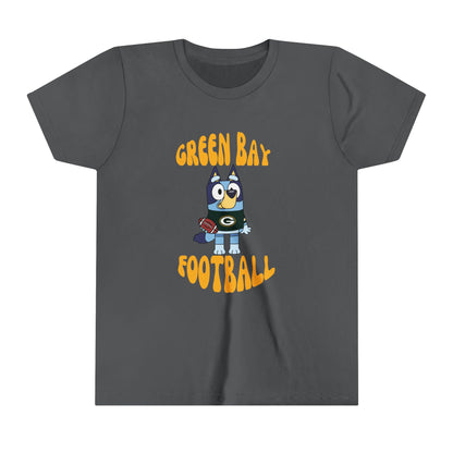 Youth Bluey Design Green Bay Packers Football -Inspired T-Shirt