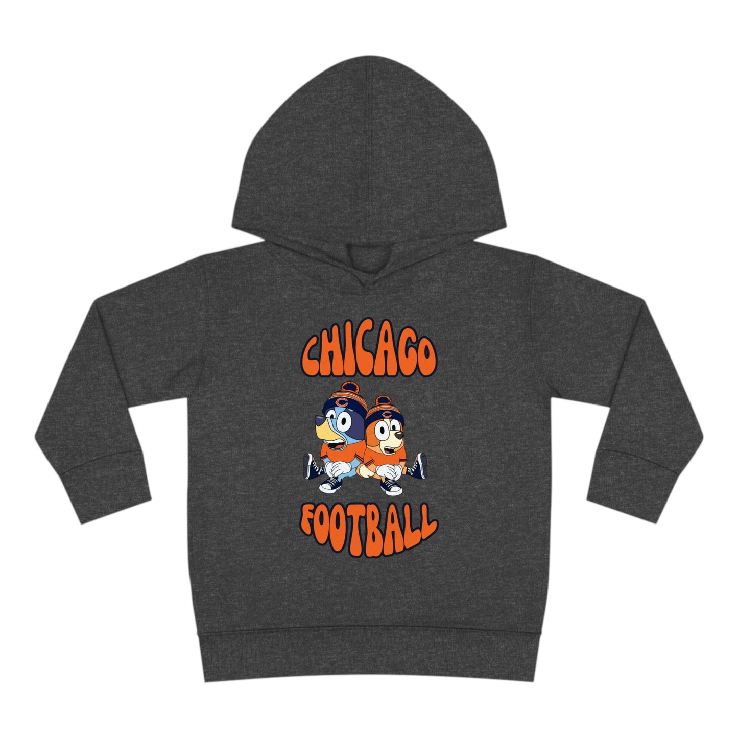 Toddler Bluey & Bingo Design Bears Football - Inspired Pullover Fleece Hoodie