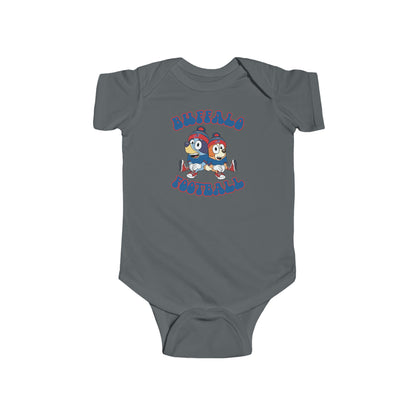 Infant Bluey & Bingo Design Bills Football - Inspired Onesie