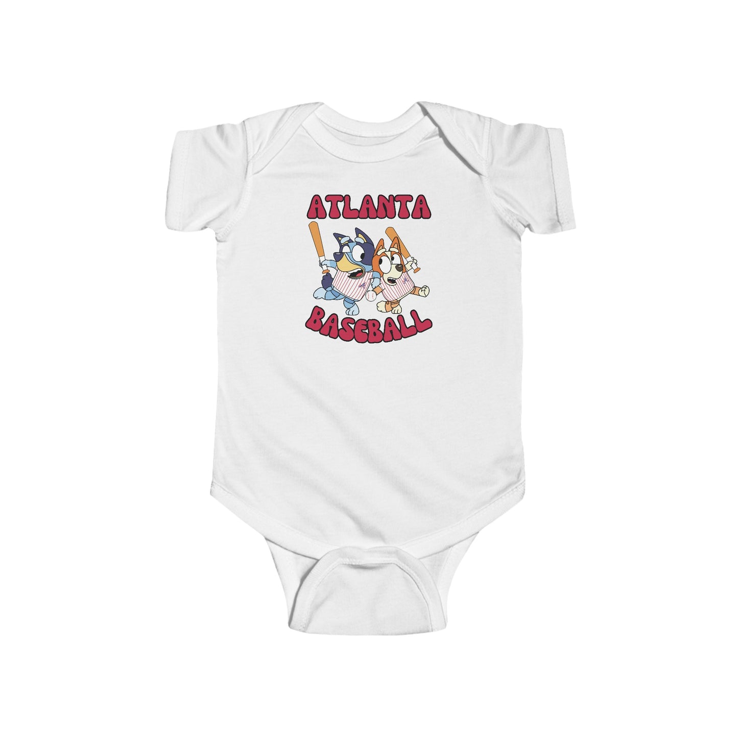 Toddler Bluey Design Atlanta Braves - Inspired Bodysuit