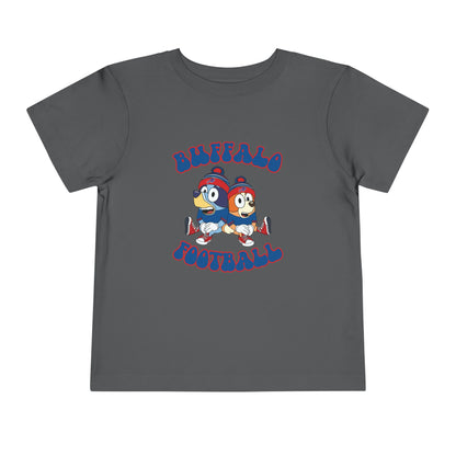 Toddler Bluey & Bingo Design Bills Football - Inspired T-Shirt