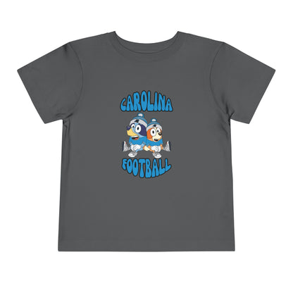 Toddler Tee - Bluey & Bingo Carolina Panthers Football T-Shirt