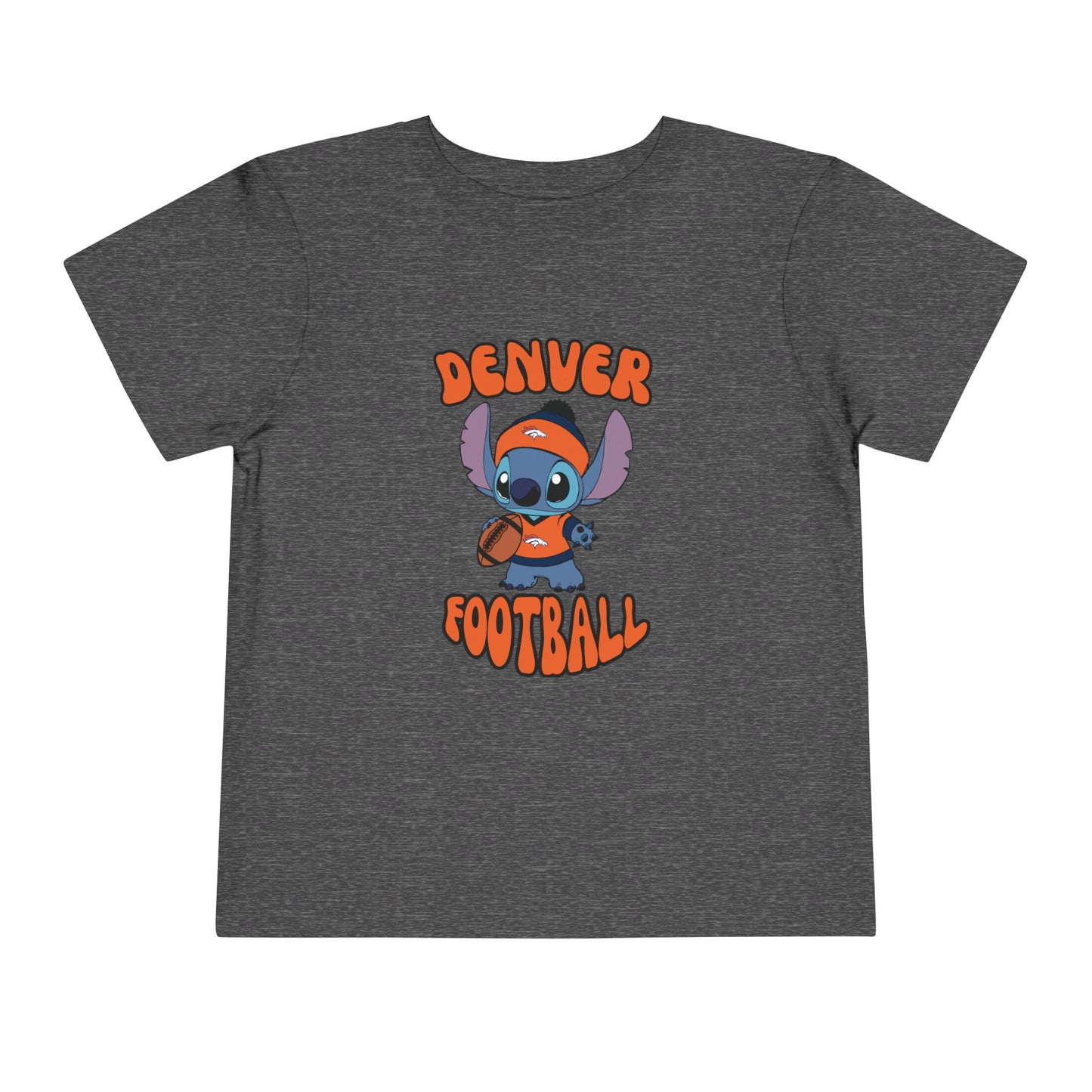 Toddler Stitch Design Broncos Football - Inspired T-Shirt