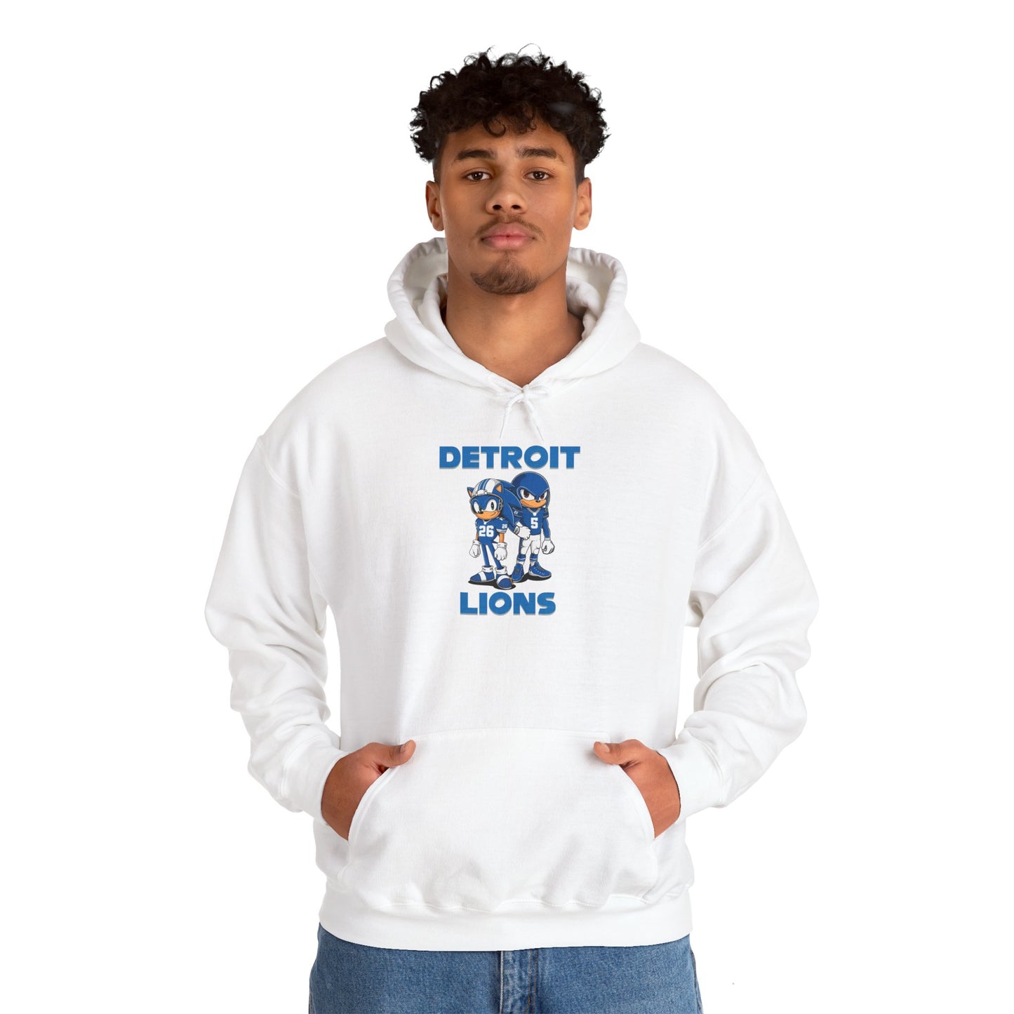 Sonic and Knuckles Jahmyr Gibbs and David Montgomery Detroit Lions Unisex Hoodie