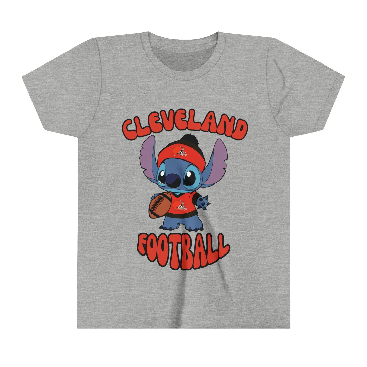 Youth Stitch Design Browns Football - Inspired T-Shirt