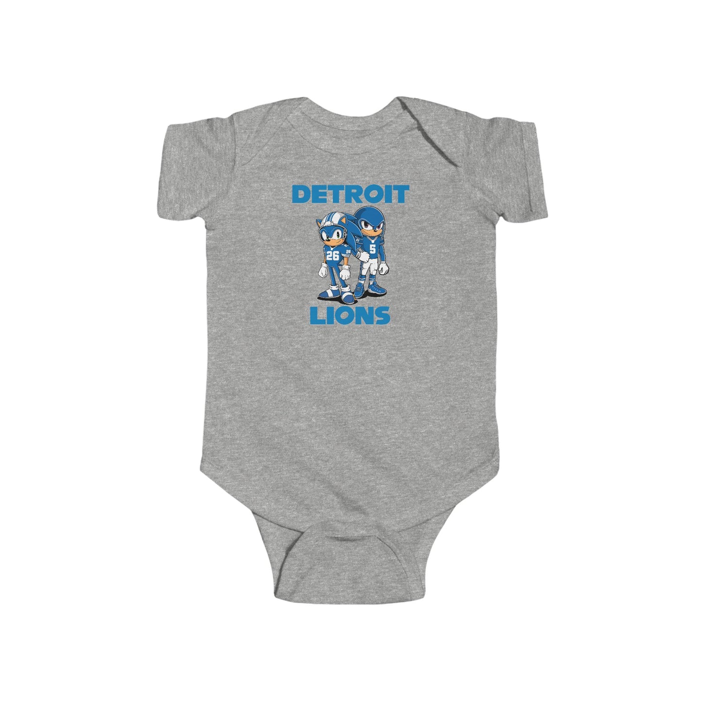 Infant Onesies - Sonic and Knuckles Jahmyr Gibbs and David Montgomery Detroit Lions Onesies