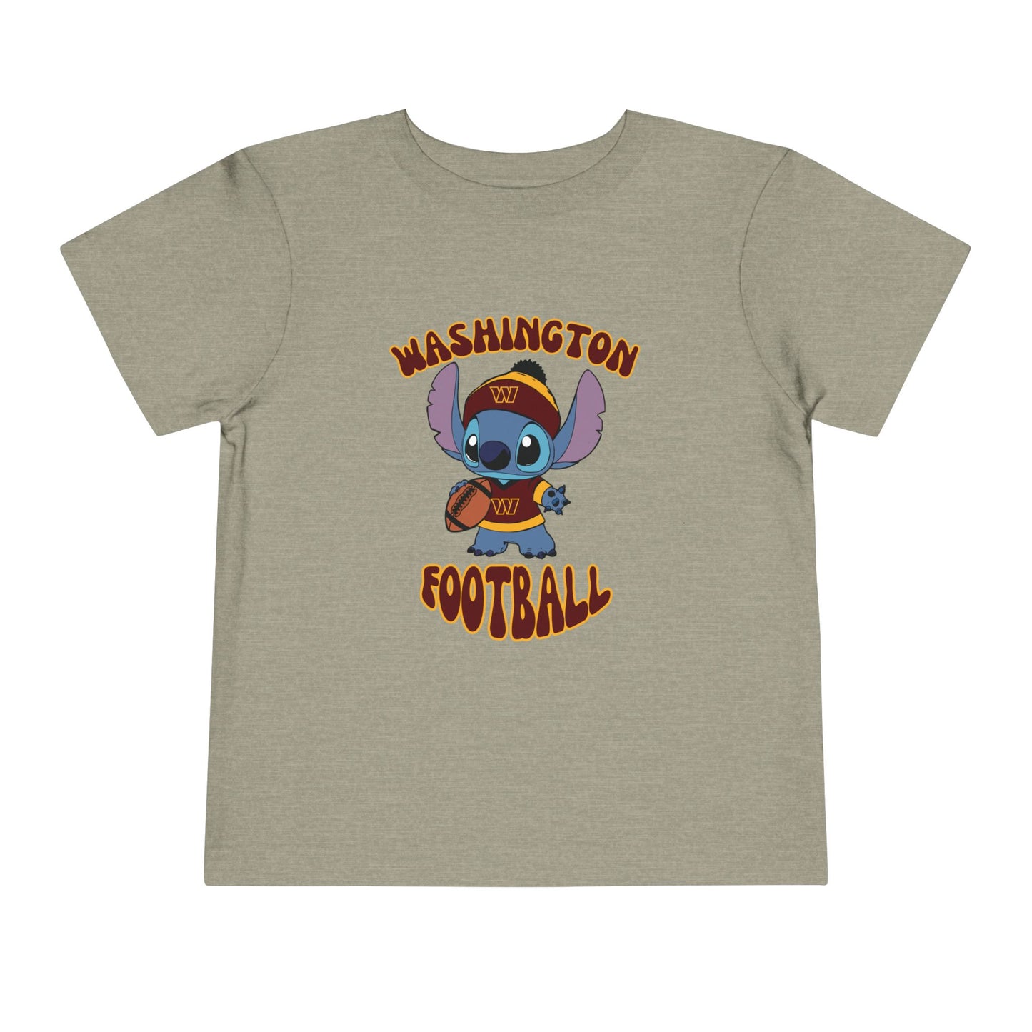 Toddler Stitch Design Commanders  Football - Inspired T-Shirt